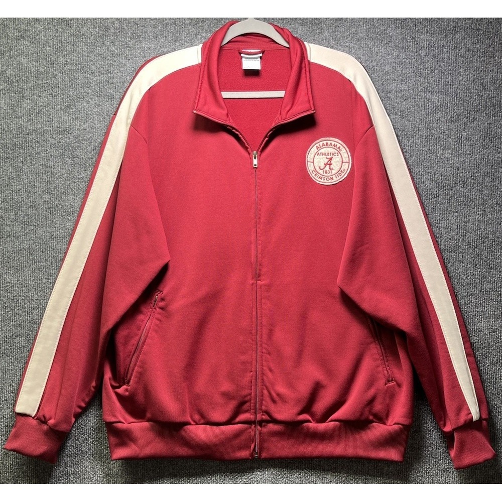 Alabama Crimson Tide Full Zip Track Jacket Mens XL Red Pro‎ Knights Apparel